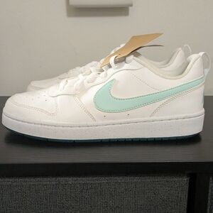 Nike White and Light Blue Sneakers
